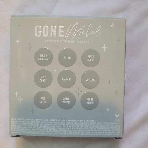 Colourpop Gone Metal Eyeshadow Pallet NEW - Picture 2 of 3
